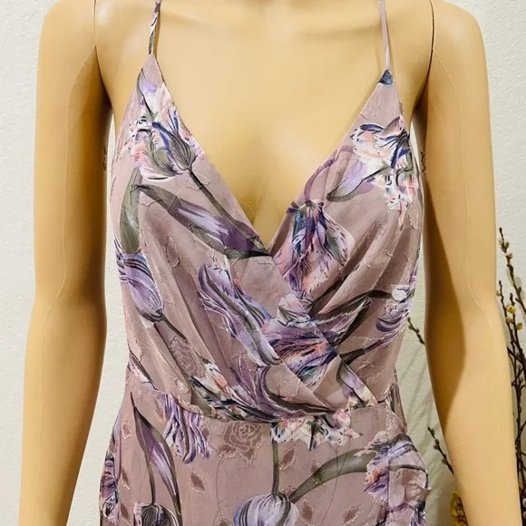 ASTR the label  floral slit front maxi dress 8 - Picture 7 of 9